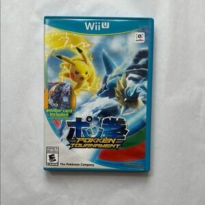 2016 Nintendo WiiU Pokemon Pokken Tournament game and case Excellent Condition
